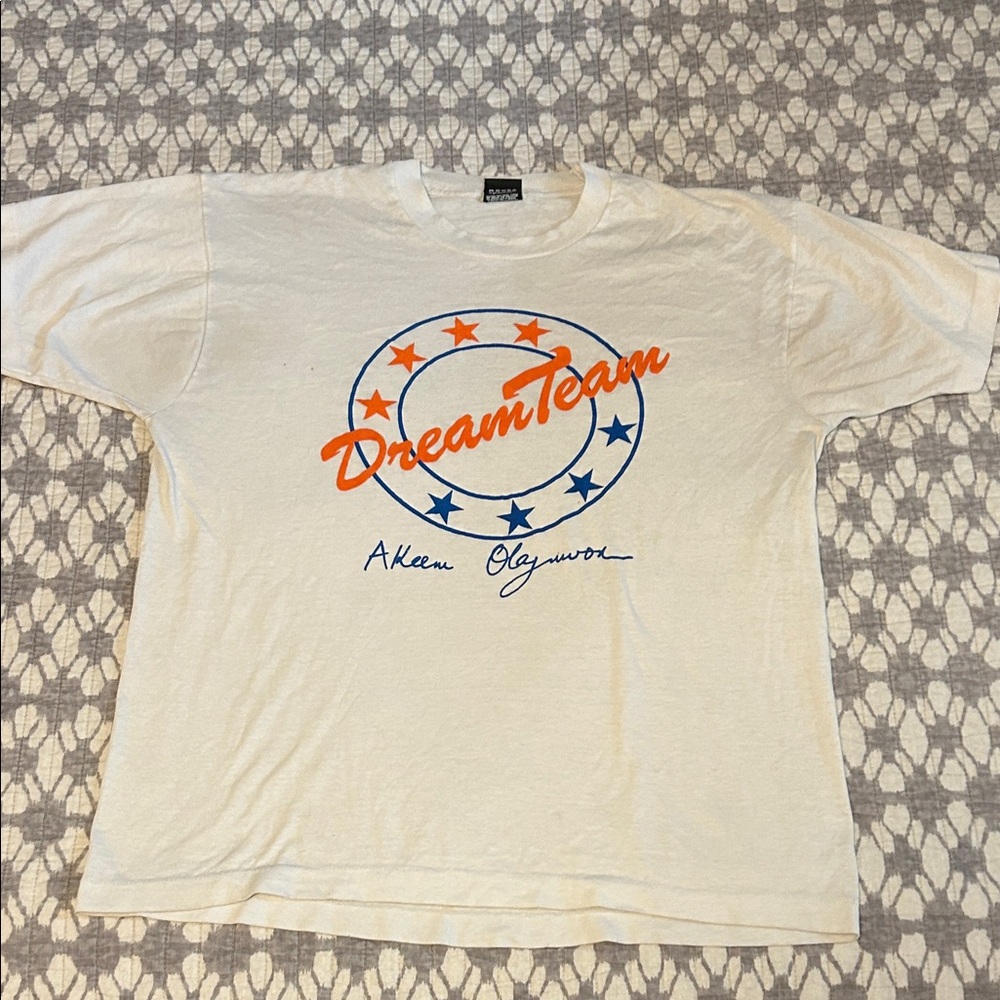 Vintage Akeem Olajuwon Dream Team Graphic T-Shirt
